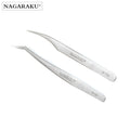 NAGARAKU N-01&02 Eyelash Tweezers Set Stainless Steel  Tweezers Eyelash Extension Professional Volume Tweezers Eyelash Tools
