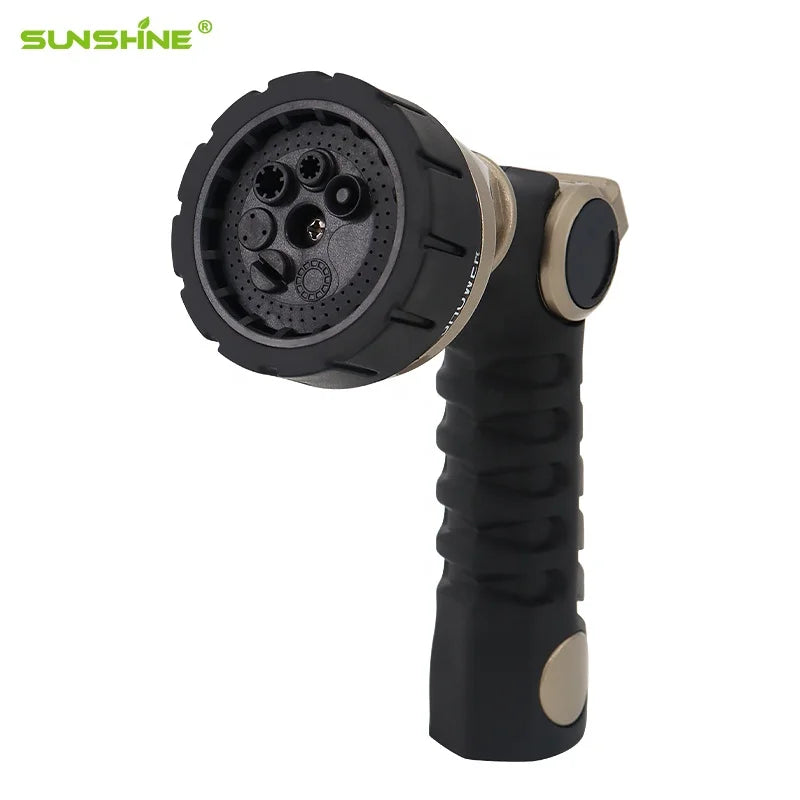SUNSHINE Micro-control Flow Adjusts Metal Water Hose Nozzle Spray