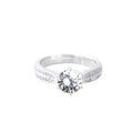 S925 Sterling Silver Inlaid Diamond Ring Japanese and Korean Personality Hipster Students Fresh Creative Opening Ring