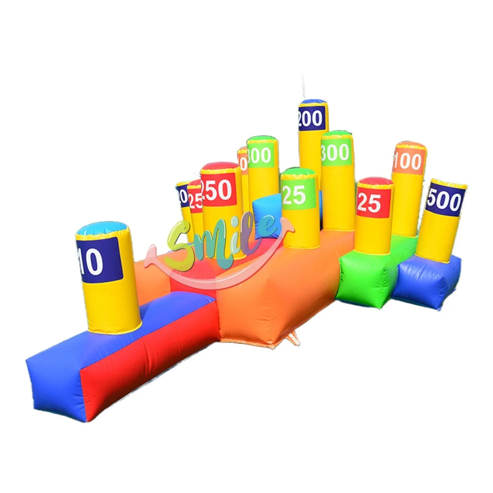 Giant Inflatable Ring Toss Hoops for Team Activity Interactive Inflatable Game Challenging Hand Eye Co-ordination Game