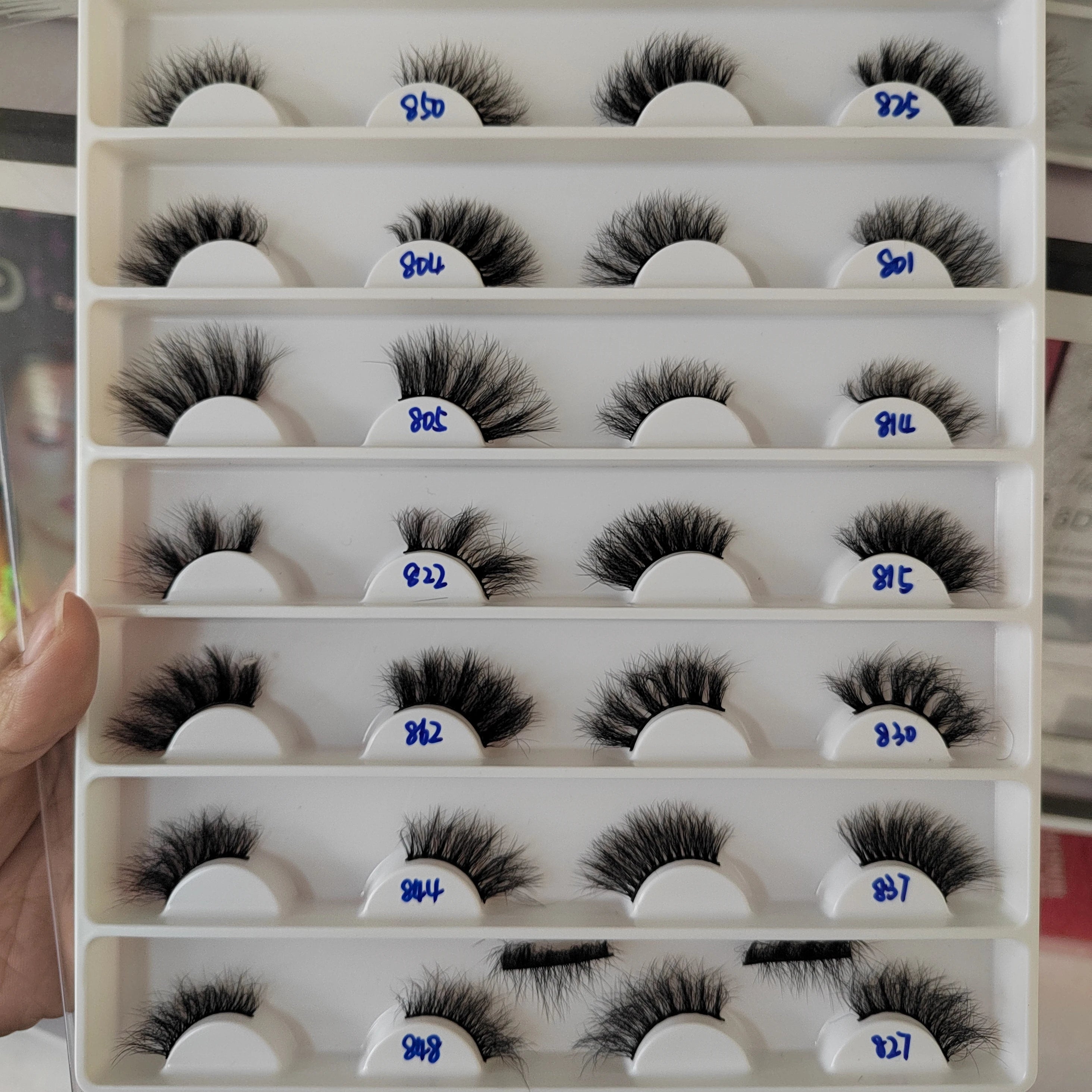 For Luxury Half Lash Wholesale Natural CC Crisscross Machine Made Vegan 3d Faux Mink Eyelashes Vendor