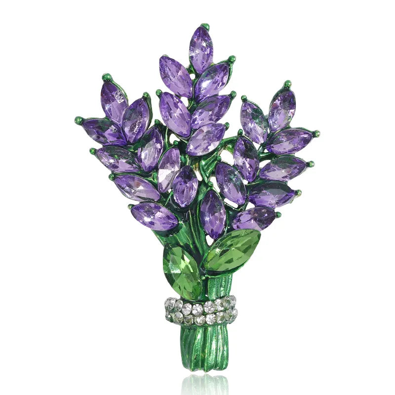 MM3220 Fashion Rhinestones Flower Brooch Women Flower Brooch Jewelry Wholesale