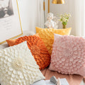 European American Light Luxury Pillow Cases Ins Wedding Pink Pillow Cushion Cover Sunflower Chrysanthemum Sofa Cushion Cover
