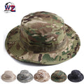 WoZhen Black Camo Fishman Camouflage Rope Hat Waterproof Jungle Cap for Men