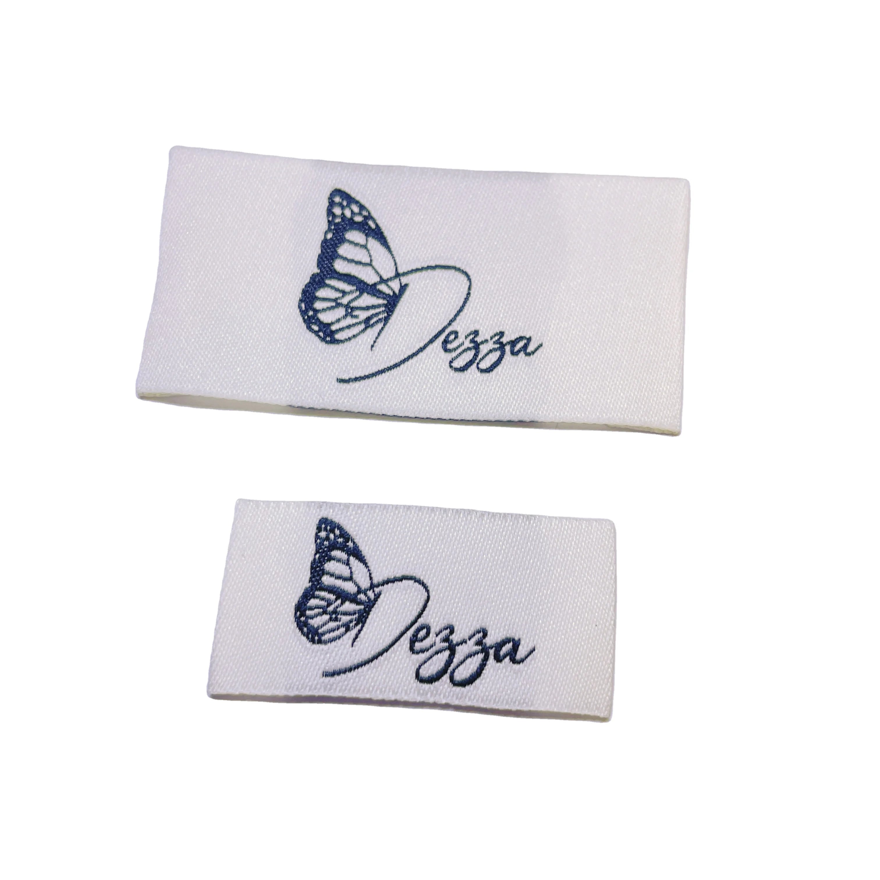 Custom Woven Labels for Clothes Garment Labels With Own Brand logo Design Clothing Size Labels Tags