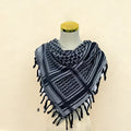 Islamic Women Men New Genericunisex Traditional Palestine Kuffiyeh Scarf Arabian Shemagh Black Arab Islamic Headscarf Wrap