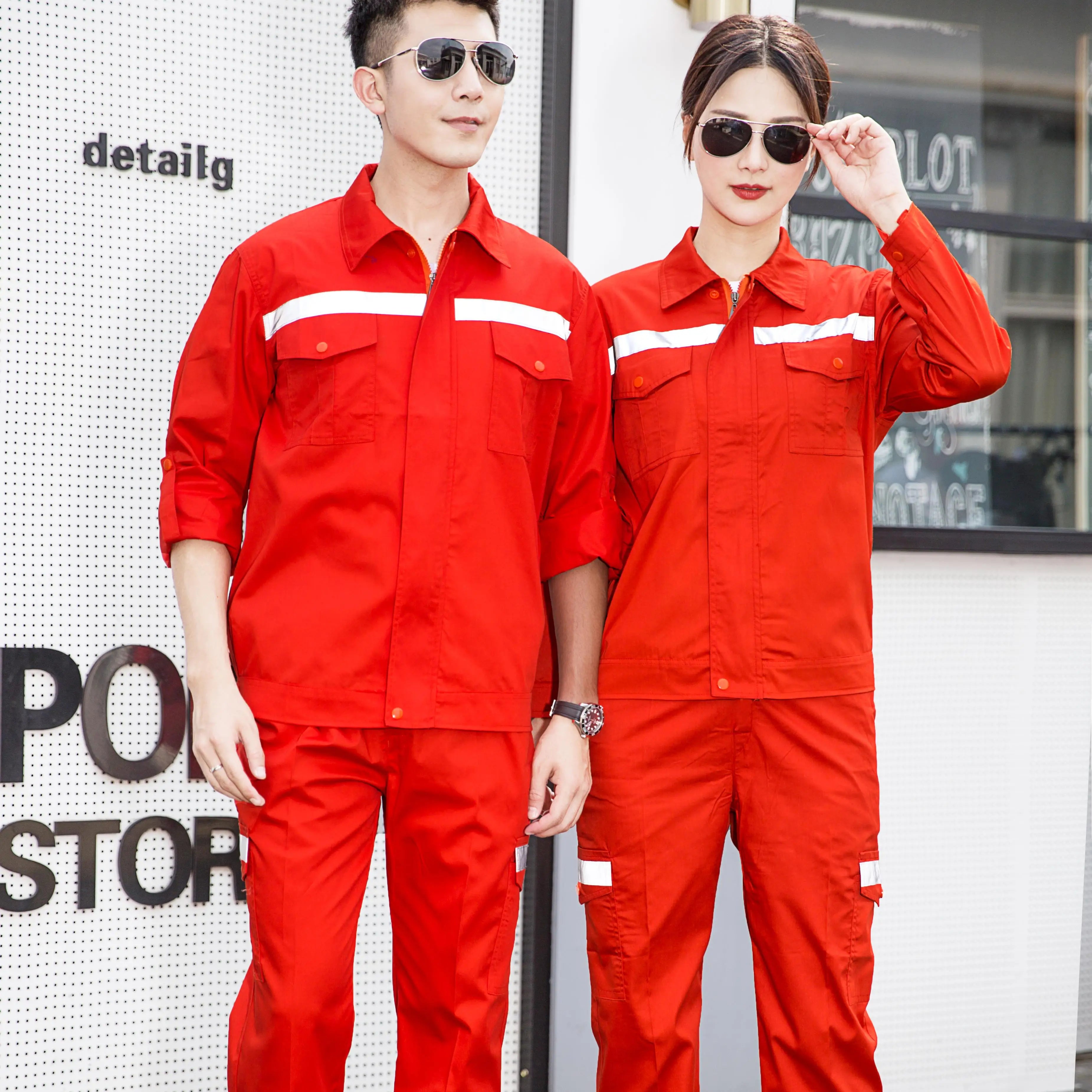 OEM & ODM Workwear Hi Vis Industrial Frc Work Clothing Fire Retardant High Visibility Shirts Workwear Hi Vis Uniform