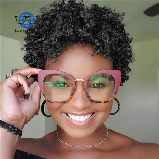 Teenyoun Blue Light Eyeglasses With Labels Trendy Reading Glasses Eyewear Eyeglasses Frames Cat Eye Glasses Frame Wholesale
