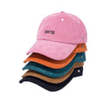 Custom Brand Leather Strap Corduroy Baseball Hatluxury Corduroy Dad Cap