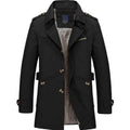 Wholesale Male Casual Jacket Casual Long Trench Coat Cotton Washed Jacket Brand Classic Lconic Trench Breasted Overcoat Men