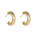 New Cold Wind  C Shape 316L Stainless Steel Jewelry Earring Women Gold Earrings Stainless Steel
