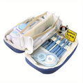 High-Capacity Multi-Layer Pencil Case Cute Minimalist Stationery Bag Made of Oxford Cloth Canvas for Gift