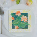 Santian Custom Printed Floral Paper Napkins Soft Tissue Wholesale for Graduation Parties