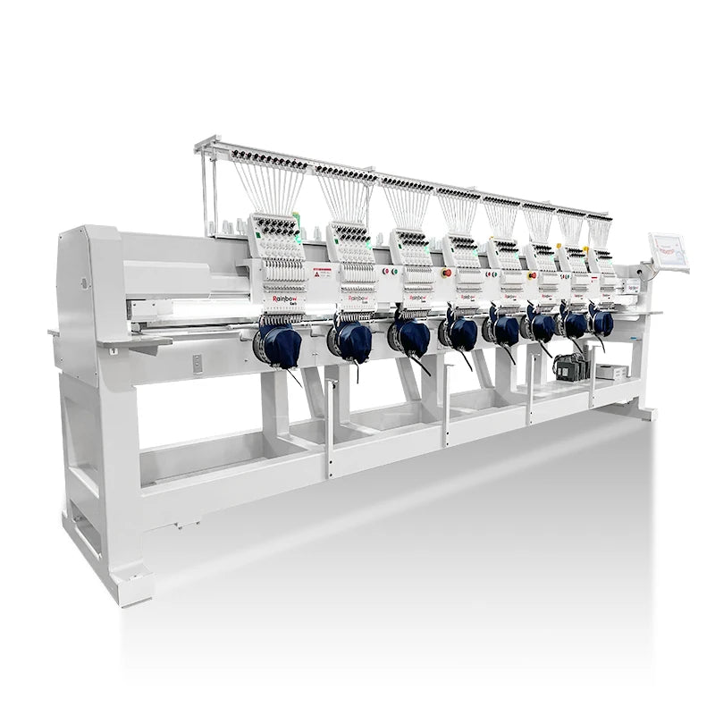 8 Head 3d Cap Hoodie Computerized Commercial rainbow Embroidery Machine