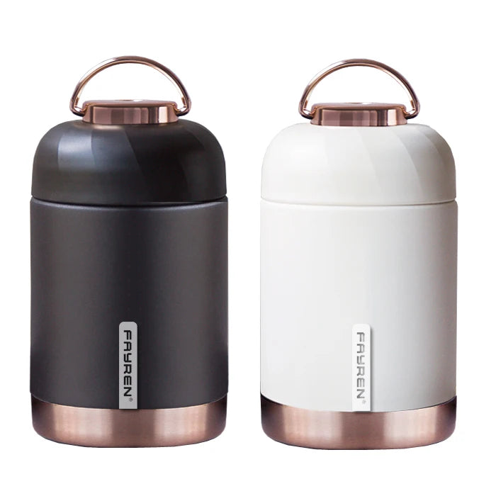 Fayren OEM Double Wall Stainless Steel  Leak Proof Thermos Vacuum Food Jar Lunch Containers Storage Soup Container
