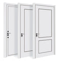 2025 Zonle Modern Hotel Finished 2.3/5mm WPC Door Soundproof Waterproof with Smart Lock