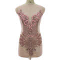 WDP-245-1 Keering Luxury Handmade Sexy Bodice Women Bridal Diamonds Stones Crystal Rhinestones Applique for Dresses
