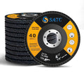 DE Warehouse 25PCS 4-1/2" Type 29 Flap Discs Assorted Grit 40 60 80 120 for Angle Grinder - High Density Abrasive