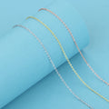 Water Wave Snake Chain 925 Sterling Silver Gold Plated Classic O Shape Combined Design Fine Jewelry Neck Chain