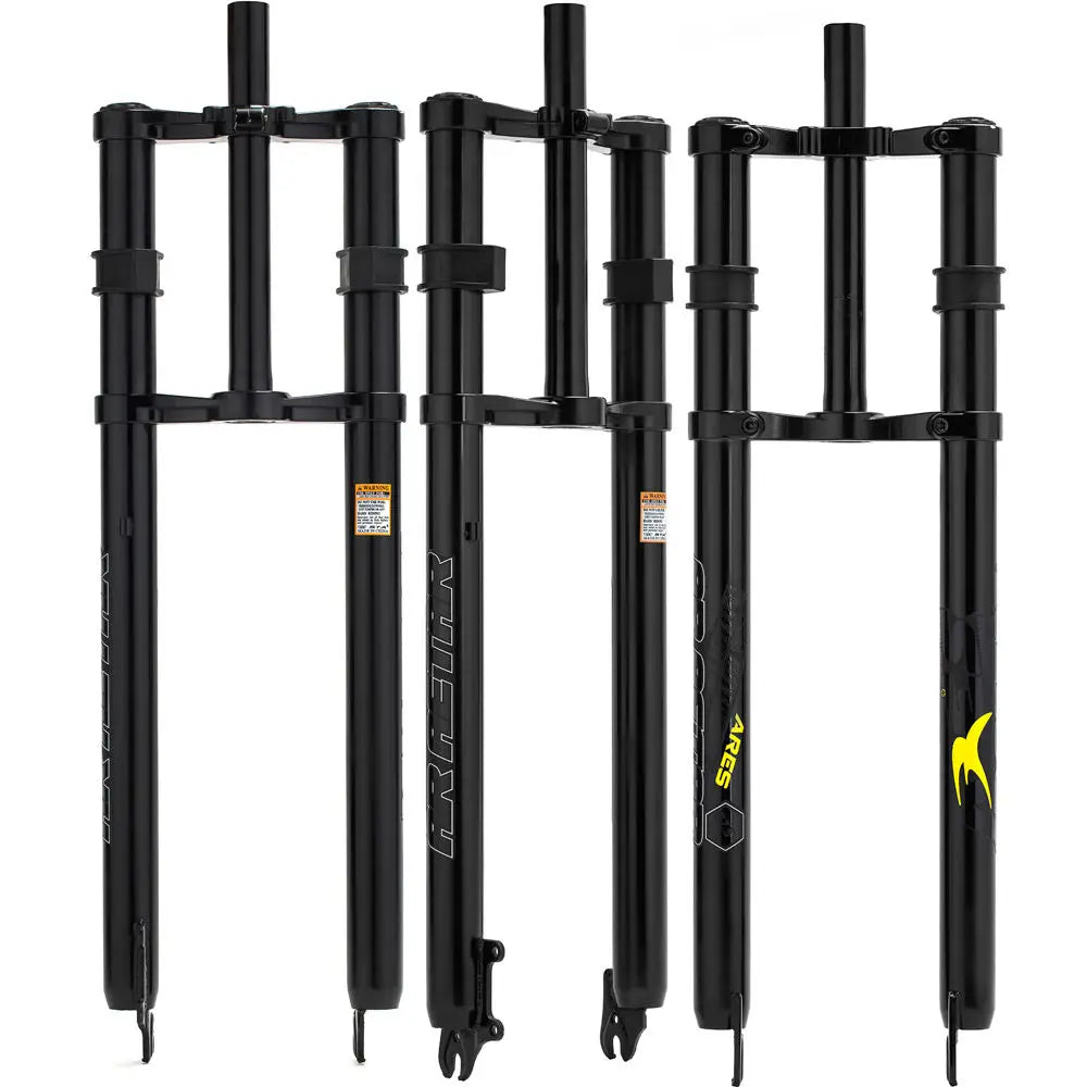 20" 22" 24" 26" MTB E-bike Fat Tire Snow Bike Suspension Fork Double Crown BMX Doodlebike Rigid Fork