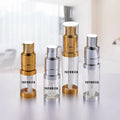 Gold and Silver 14ml-60ml Dry Powder Spray Bottle with Screen Printing for Face Mask and Loose Powder Recyclable PET Plastic