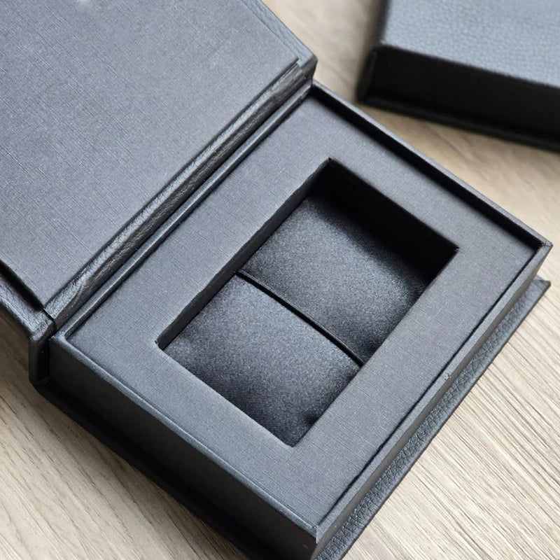 Recyclable Materials Magnetic Closure Packaging Box Set OEM ODM  Printing Design Black Gift Boxes Wholesale