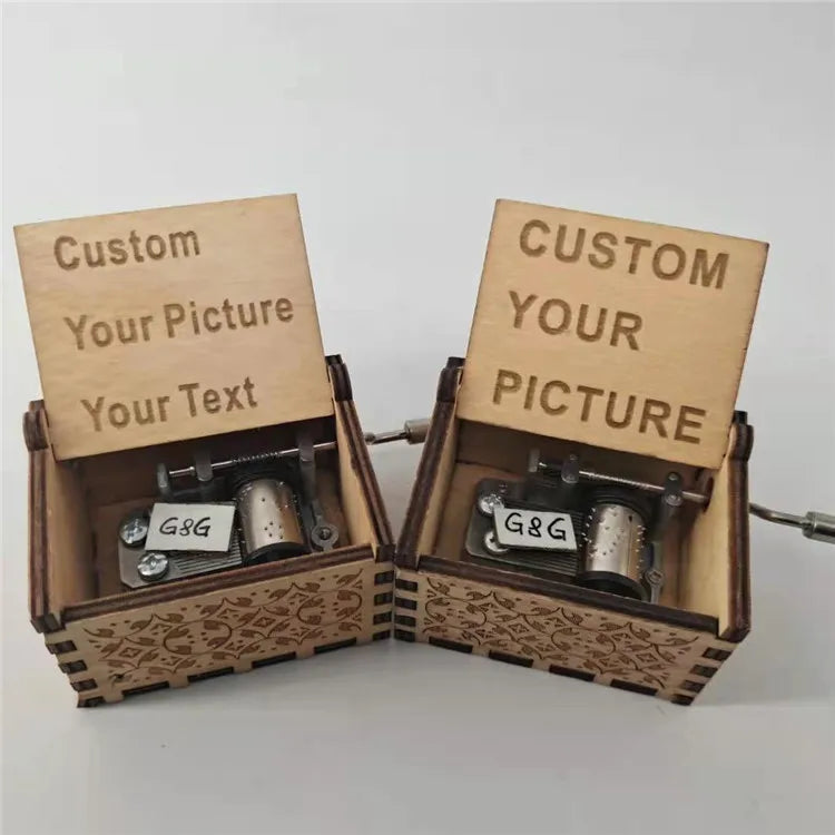 Factory Wholesale Custom Hand Crank Music Box Anime Toys Kids Children Automatic Music Box