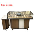 Wholesale Shang Liang GT-3 Model New Fully Assembled Versatile Showroom Display Case Square Cabinet Streamline Jewelry Showcase MegaBDM