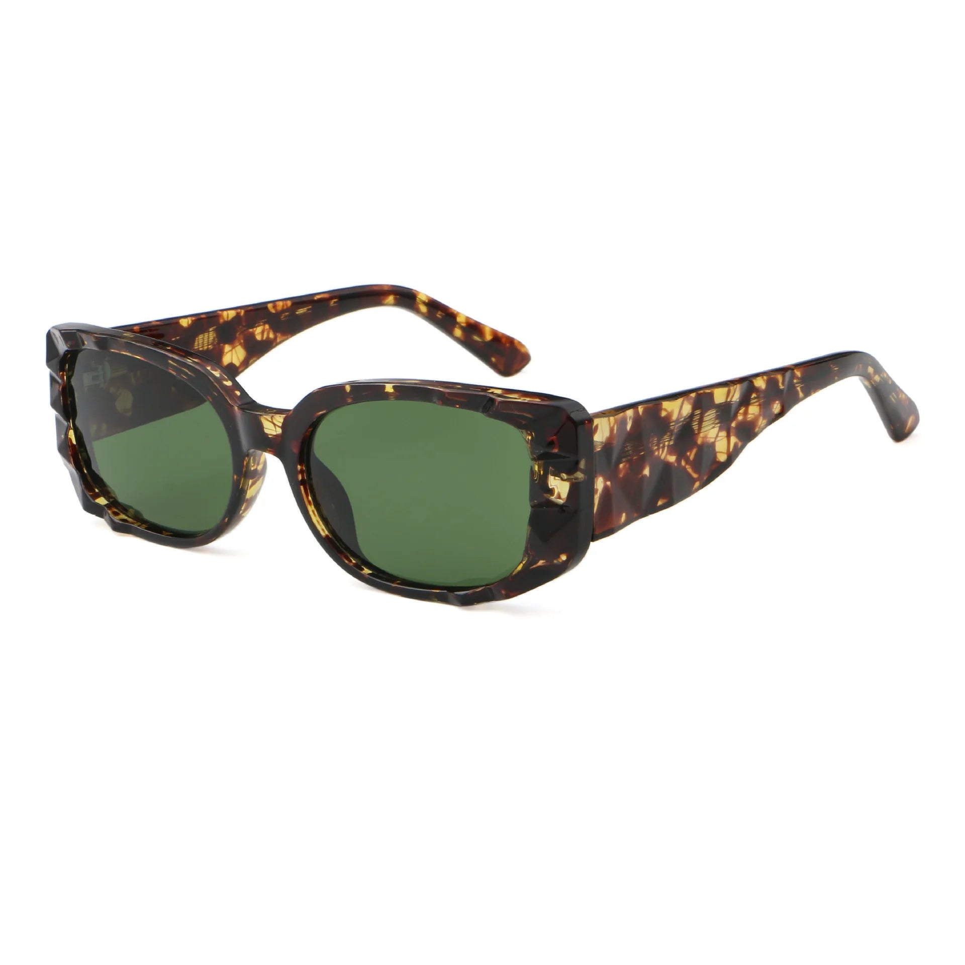 2024 Direct Factory Sale Custom Logo New Square Frame Sunglasses for Women UV400 Protection Polarized TAC Lenses Metal Frame