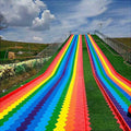 Hanlin Outdoor Rainbow Slide Donut Glider with HDPE Material and Customizable Size for Playground with Donut Tire