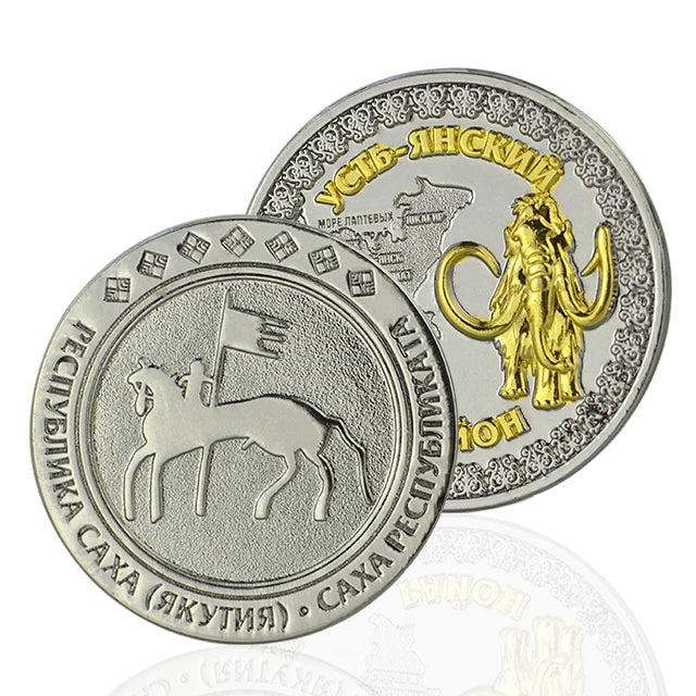 Coin Manufacturer Custom 2D/3D Logo Modern Antique Commemorative Engraved Challenge Stamping Metal Plated Silver Coin