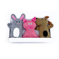Low Price Wholesale Multiple Colour Cute Knit Plush Dog Toys for Dog Chewing