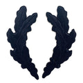 Custom Caps Accessory Black in Pair Iron on Embroidery Scrambled Eggs Patch Captain Uniform Embroidered Applique Patches/Badges