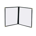 A4 Custom 4 Views PU Leather PVC Pockets Restaurant Menu Folder for Promotion