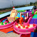 Cheap Price 90 Day Window Commercial Adult Kids Inflatable Obstacle Course 22.4*18.7*6m Inflatable Playground for Sale
