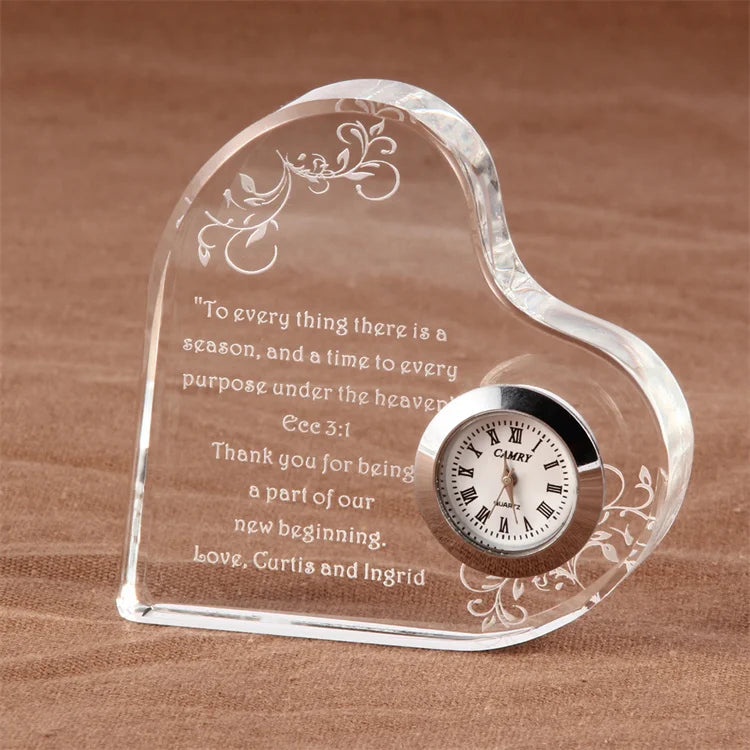 Personilzed Engrave Wedding Decoration Different  Shape Crystal Paper Weight for Business Gift Wedding Favor