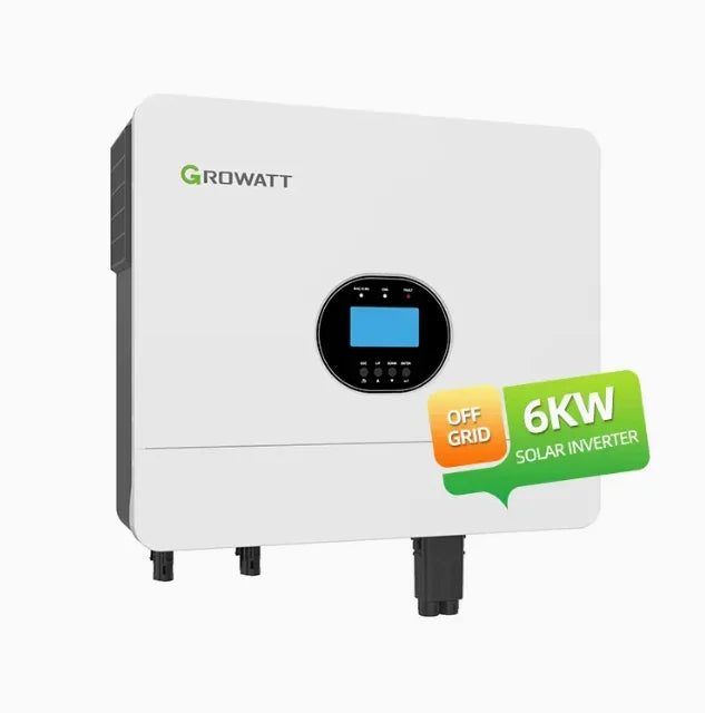 Popular Pure Sine Wave 48VDC Solar Power Inverters SPF6000ES PLUS Single Phase Home System Growatt 6KW 8000W off Grid