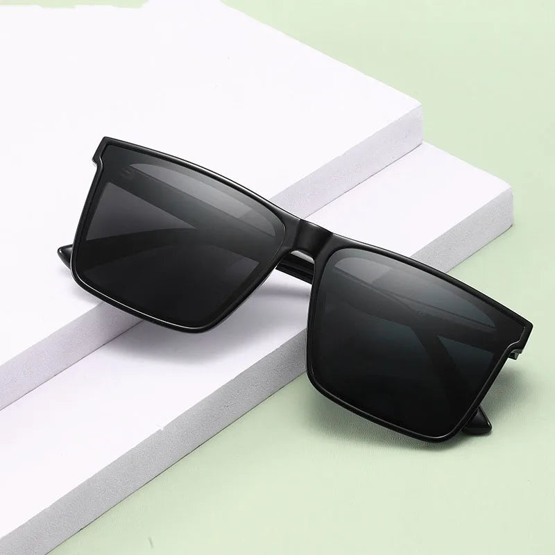 New Retro Big Frame TR90 Men's Sunglasses Polarized for Outdoor & River Activities Sales for Driving & Riding Tac Lenses