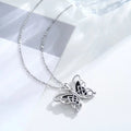 Insect Theme Jewelry 925 Sterling Silver Celtic Knot Butterfly Pendant Necklace
