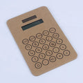 Electronic Notepad with Calculator Promotional Gift Customized Private Label logo 8 Digit Solar Power Thin Kraft Paper Memo Pad