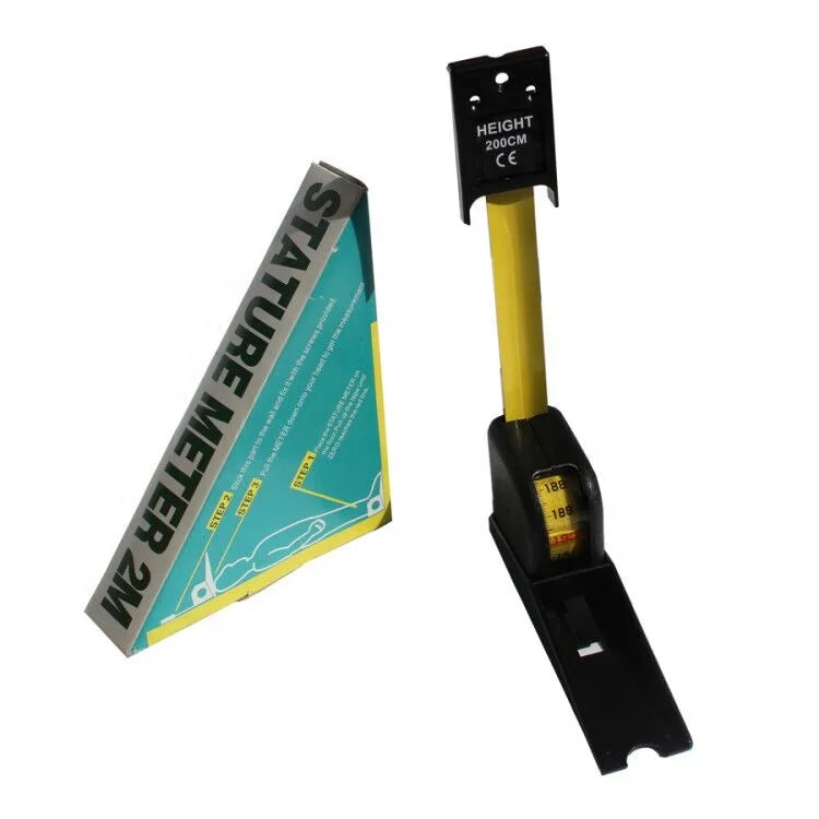 Triangle Box Packed 2.0m White /black Stature Meter Height Measuring Height Chart