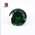 Baifu 1.0-3.0mm Round Brilliant Cut Dark Emerald Green Cubic Zirconia Loose Stones