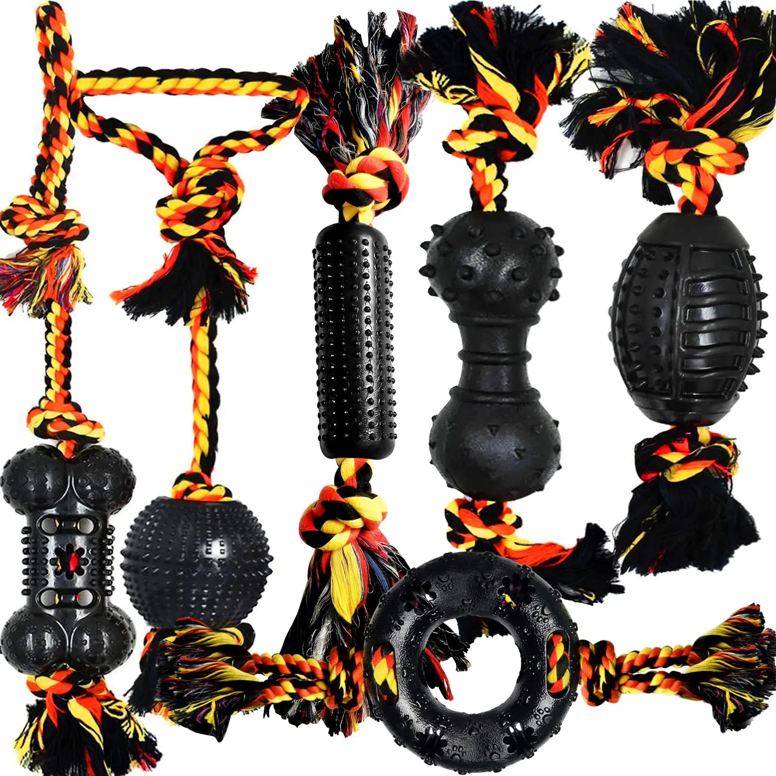 Wholesale Customized Durable Dog Toys Pet Accessories Puzzle Squeaky Interactive Chew Rope Tug Pet Accessories Puzzle Squeaky