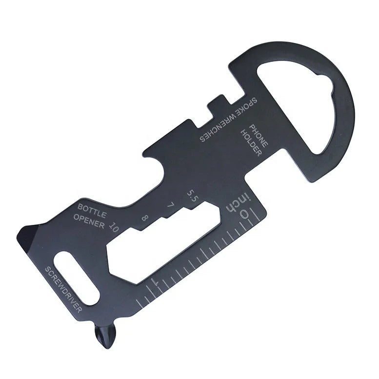 Multi Tool Keychains Hex Wrench Stainless Steel Edc Gears for Camping Hiking Card Keychain Bottle Opener Ruler Flat Screwdriver
