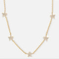 Daidan Star Necklace Chain Charm Necklace Jewelry Sterling Silver Star Zircon Star Necklace