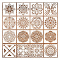 6inch Mandala Stencil Wall Stencils Reusable Painting Template Furniture Stencils for Wood Fabric