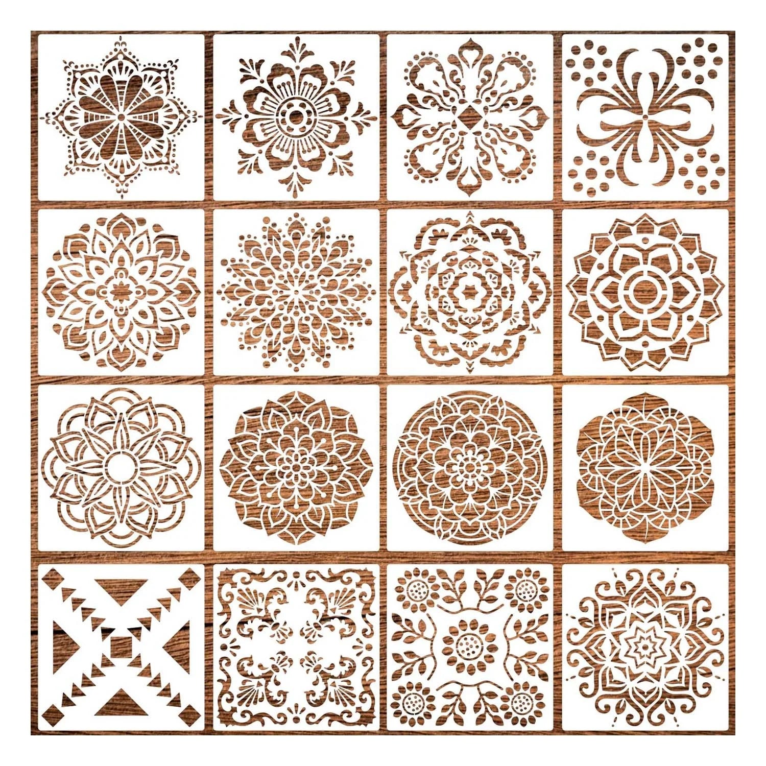 6inch Mandala Stencil Wall Stencils Reusable Painting Template Furniture Stencils for Wood Fabric