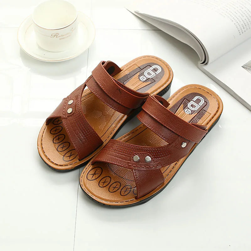 Factory Supply PVC New Man Sandal 2022 Fashion Casual Shoes Summer Soft Sole Non-slip Beach slippers Women Flat Shoes