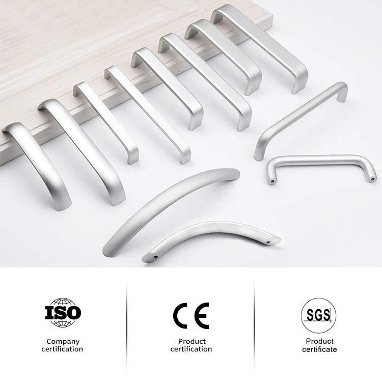 Simple Modern Design Furniture Kitchen Zinc Handle Cabinet Knobs and Handles