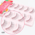 Abestyou Factory 5D Strip Full Handmade Eyelashes 3D Clear Band Short 8mm-15mm for Faux Mink Lashes Soft Natural Customizable